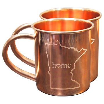 Minnesota Home Copper Mugs, 14oz, Set of 2