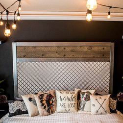 Rustic Industrial Headboard - Headboards