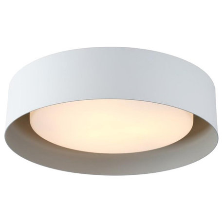 Bromi Design Lynch Metal Flush Mount Ceiling Light in White