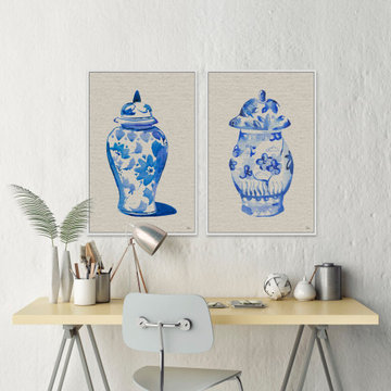 Chinese Vases V Diptych