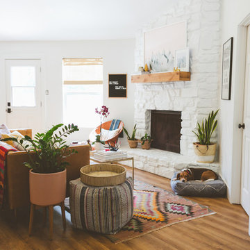 My Houzz: Sweet Pink Touches and Colorful Boho Style in Austin