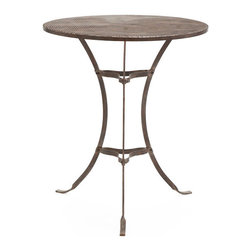 Rusted Iron Bistro Table - Side Tables And End Tables