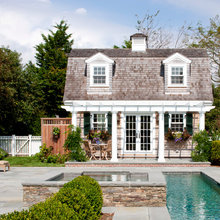 Spa stone siding with blue stone