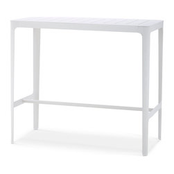 Cane-line Cut Bar Table White - Outdoor Pub And Bistro Tables