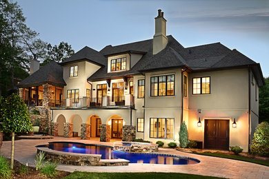 Pool - mediterranean pool idea in Charlotte