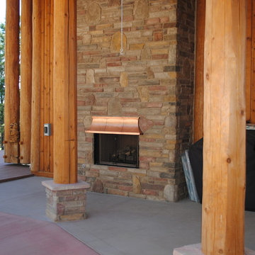 Rustic Fireplace