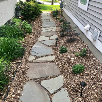Irregular bluestone path