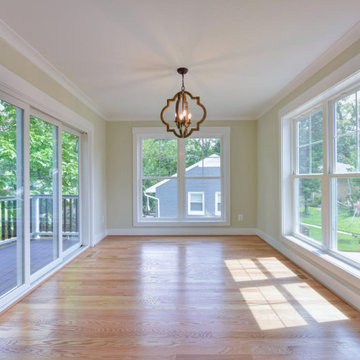 Split Level Custom Pop Top Addition Dining Room