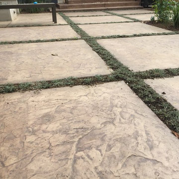 Hard scape and fence in LA