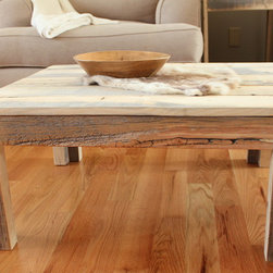 Reclaimed Wood Parsons Coffee table - Solid Wood Construction - Coffee Tables