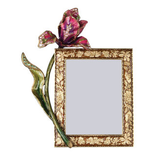 Jay Strongwater Emery Bejeweled 4 x 6 Picture Frame Peacock
