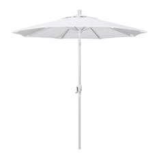 California Umbrella 7.5' Market Patio Umbrella With Push Tilt, White