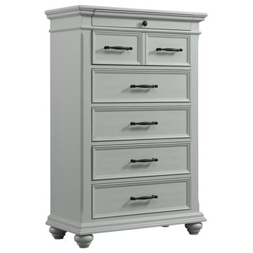 Picket House Brooks 6 Drawer Chest, Gray