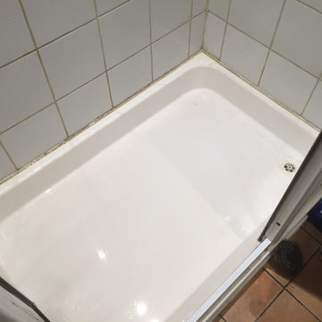Limescale Removed From Ceramic Tiles in Basingstoke Shower Cubicle