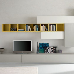 Modern Italian Wall Unit Exential Y15 by Spar - $6,799.00 - Entertainment Centers And Tv Stands