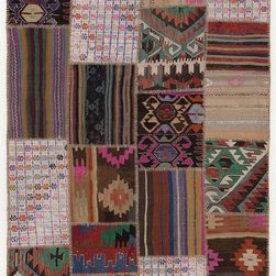 Kilim Patchwork Rug - Area Rugs