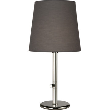 Rico Espinet Buster Chica Accent Lamp, Polished Nickel/Smoke Gray