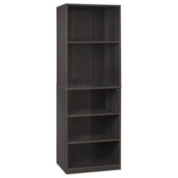 Jaya Simply Home 5-Shelf Bookcase, Cc Espresso