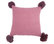 Pom Pom Cushion Cover, Pink, Medium