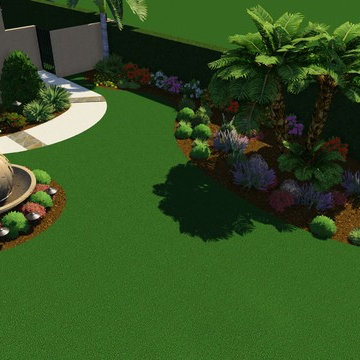 Tropical Front Yard