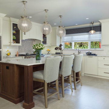 Hewlett Harbor Kitchen Renovation: Island Seating