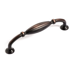 Dynasty Hardware - Super Saver P-8718 Fluted Cabinet Pull, Oil Rubbed Bronze - Cabinet And Drawer Handle Pulls