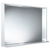 Allier Mirror With Shelf, White, 40"