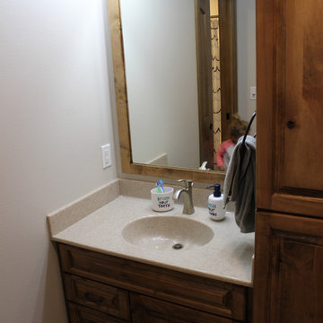 Rustic Maple & Painted Cabinets