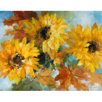 "Breezy Sunflowers" Canvas Art, 24"x16"