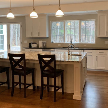 Kitchen with Paneled Island Columns