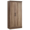 Sauder Homeplus 3-Shelf Engineered Wood Storage Cabinet in Salt Oak