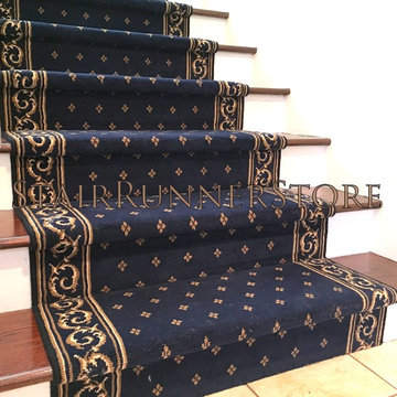 Straight Staircase Stair Runner Installations