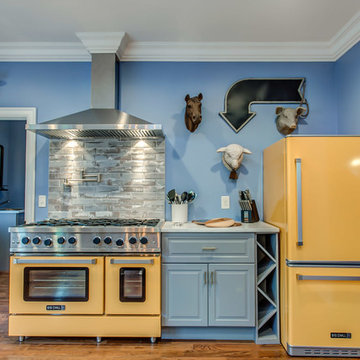 Yellow Big Chill Pro with Blue Walls