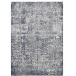 Nourison - Nourison Rustic Textures 3'11" x 5'11" Grey Modern Indoor Area Rug - Deep, varied shades of grey create an artisticaly abstract visual on this beautifully carved contemporary rug from the Rustic Textures Collection. Distressed color effects and intricate high-low pile construction create a thoroughly modern rug, with silky smooth texture that add an urban appeal to any space.