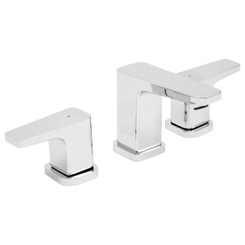 Kubos Widespread Faucet, Polished Chrome