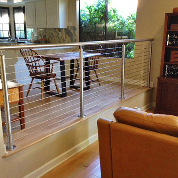 Round Stainless Steel Cable Stair Railing Bakersfield, CA