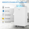 Portable Air Conditioner Cool Fan White, 8000 Btu for Rooms Up to 450 Sq. Ft.