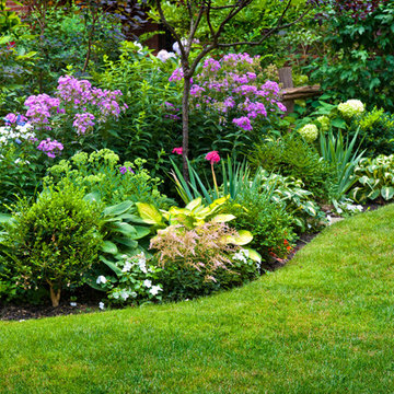 Backyard Flower landscaping at Suwanee Georgia