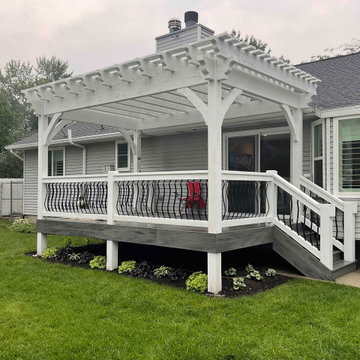 Family Size | Replace Old Deck w/Heavy-Duty Deck & Timber Frame Pergola Cover