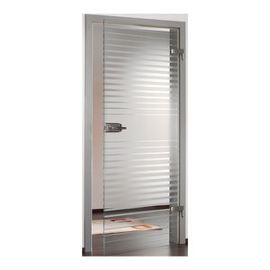 Interior Hinged Glass Door Handles Lock Set Contemporary