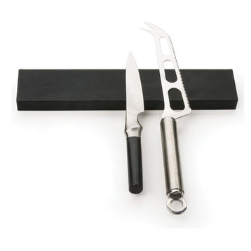 RSVP Black Silicone 10 Inch Magnetic Knife Bar