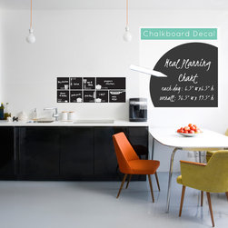 Chalkboard Meal Planner Kitchen Chart - Wall Decals