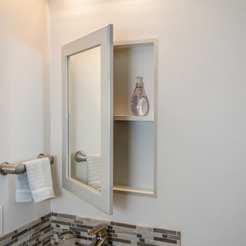 Compact Vanity With Medicine Cabinet