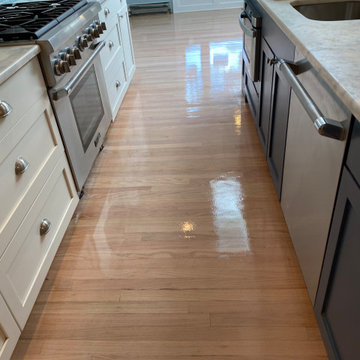 Floors refinished, all trim painted white , stairs & Flush Vents