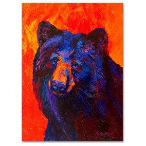 Marion Rose Thoughtful Black Bear Canvas Art Rustic Prints And Posters By Trademark Global