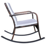 vidaXL - vidaXL Rocking Chair Outdoor Rocking Chair with Cushion Brown Poly Rattan - This rocking chair is aesthetically and ergonomically designed to make a comfortable as well as striking addition to your living room, patio or garden. Thanks to the weather-resistant and waterproof PE rattan, the rocking chair is easy to clean, hard-wearing and suitable for daily use. Its powder-coated steel frame makes it stable and highly durable. The thick, removable cushions are highly comfortable. The cushion covers with zips can be easily removed and washed. Delivery includes a rocking chair and two removable cushions. Assembly is really easy. Note 1): We recommend covering the set in the rain, snow and frost.Note 2): This item will be shipped flat packed. Assembly is required; all tools, hardware and instructions are included.