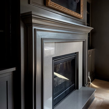 Moody Living Room with Sun Gold Accents