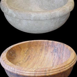 Authentic Durango Stone&trade; - Authentic Durango Stone&trade; Carved Bowl Sinks - Bathroom Sinks