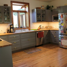 Kitchen Hutch And Island Transitional Kitchen Minneapolis