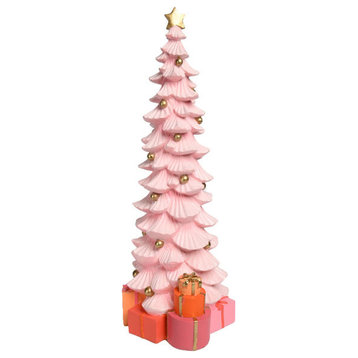 December Diamonds Pink Christmas - Pink Tree With Gifts.